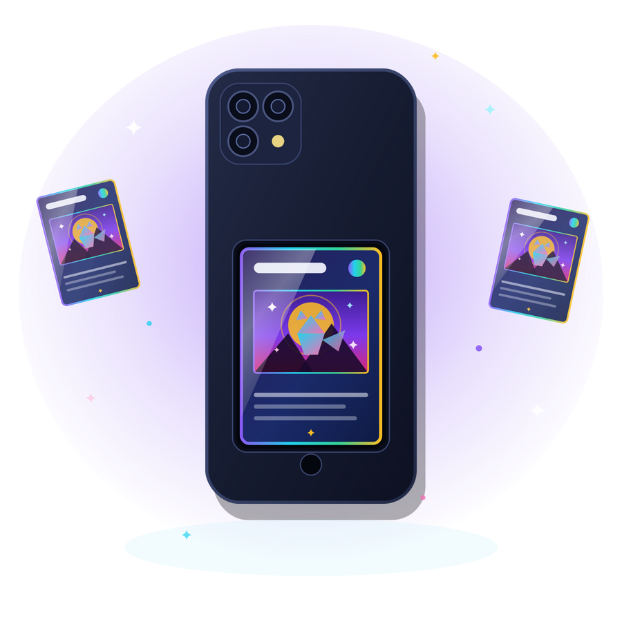 Coque WearMyCard avec carte à collectionner insérée au dos